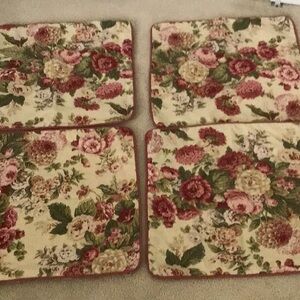 Floral Patterned Zipper Pillow Shams-set of 4